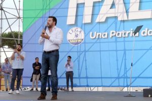 Roma - Matteo Salvini - Manifestazione della Lega