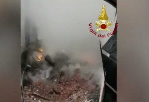 Torino - Incendio nella Cavallerizza reale