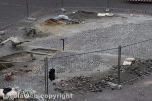 Viterbo - Lavori a piazza del Comune