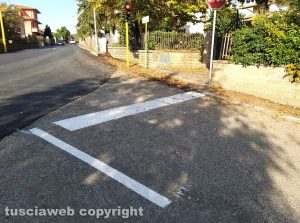 Montefiascone - Segnaletica in via Fiordini