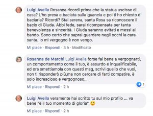 L'imbarazzante lite su Facebook tra Rosanna De Marchi e Luigi Avella