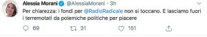 Il post di Alessia Morani sui fondi in manovra per radio radicale