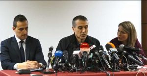 Roma - Conferenza stampa della famiglia Sacchi