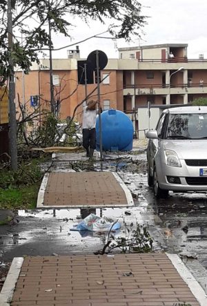 Montalto di Castro - I danni causati dalla tromba d'aria