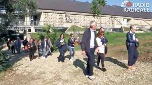 Viterbo - La cerimonia per lo spargimento delle ceneri di Laura Arconti, militante radicale
