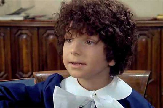 Paco Fabrini da piccolo in uno dei film con Tomas Milian