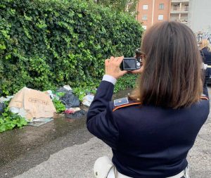 Viterbo - Rifiuti a largo Nagni