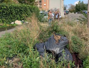 Viterbo - Rifiuti a largo Nagni