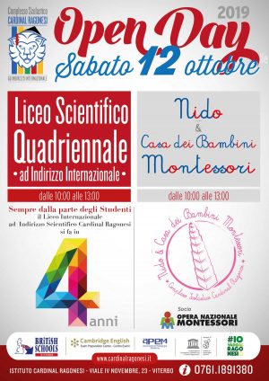 Open day al Complesso Scolastico Cardinal Ragonesi