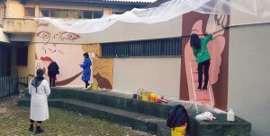 Priverno - Il murales contro il femminicidio