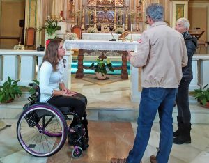 Bassano Romano - Ana Vitelaru al santuario della Madonna della Pietà
