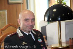 Il comandante provinciale dei carabinieri Andrea Antonazzo