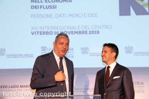 Confindustria - L'evento Panta rei a Viterbo - Claudio Brachino e Giulio Natalizia