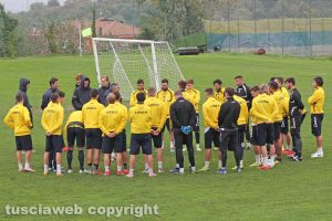 Sport - Calcio - Viterbese - L'allenamento a Canepina