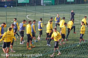 Sport - Calcio - Viterbese - L'allenamento di ieri all'oratorio Grandori