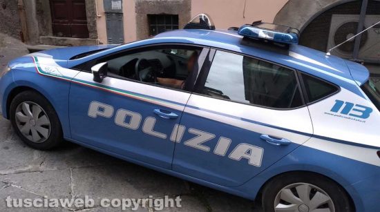 Polizia nel centro storico