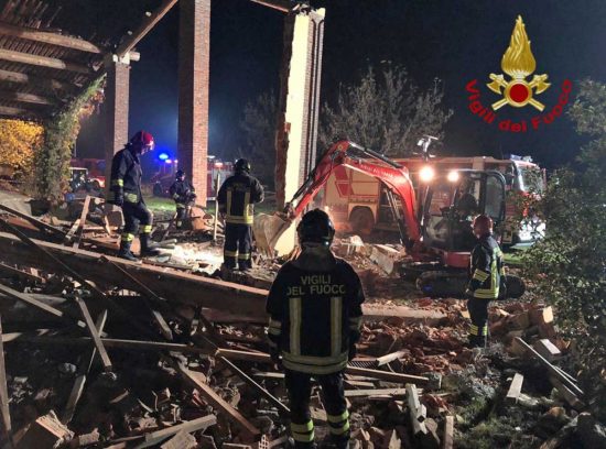 Esplosione in provincia d'Alessandria