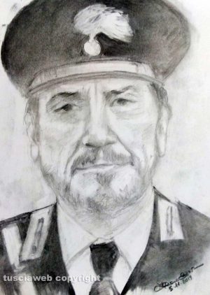 Il ritratto di Gigi Proietti "Maresciallo Rocca"