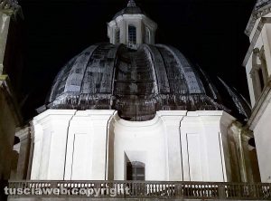 Montefiascone - Nuova illuminazione per la cupola di Santa Margherita