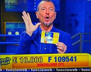 Diecimila euro della lotteria Italia vinti a Ronciglione