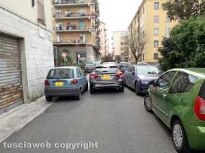 Viterbo - Sosta selvaggia a via Adamello