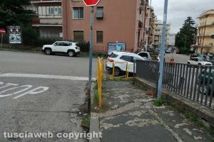 Viterbo - Sosta selvaggia in via Monte bianco