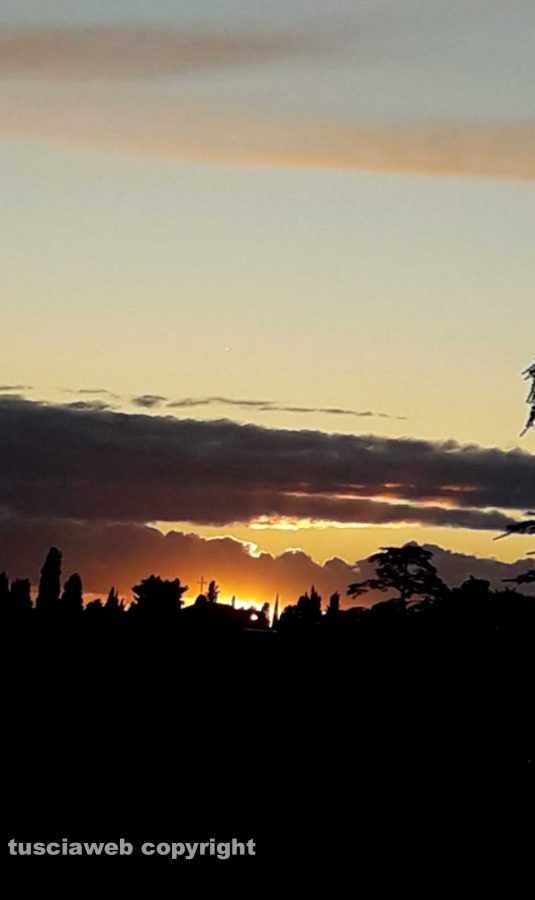 Viterbo - Tramonto dopo un giorno di pioggia