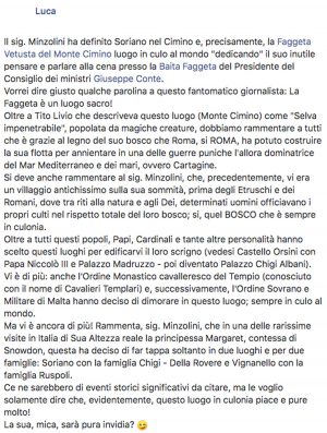 Soriano nel Cimino - Conte e Travaglio a cena alla Faggeta - Le polemiche dopo l'articolo di Minzolini