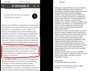 Soriano nel Cimino - Conte e Travaglio a cena alla Faggeta - Le polemiche dopo l'articolo di Minzolini