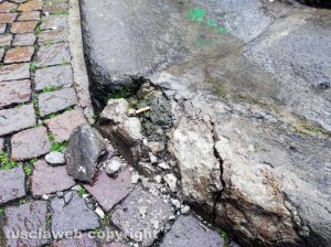 Viterbo - Danneggiata la fontana a piazza delle Erbe