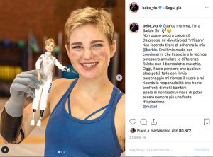 Venezia - La campionessa di scherma Bebe Vio diventa una Barbie