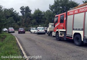 Viterbo - L'incidente nella frazione di Tobia