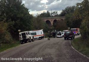 Viterbo - L'incidente nella frazione di Tobia