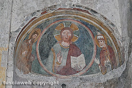 Vetralla - Un affresco della chiesa di Foro Cassio