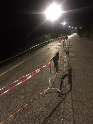 Civita Castellana - Frana alla circonvallazione