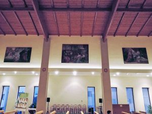 Viterbo - Gli affreschi di sant'Agostino nella chiesa di Villanova