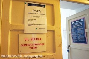 Viterbo - La sede della Uil scuola