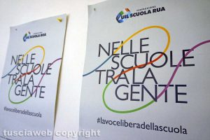 Viterbo - La sede della Uil scuola