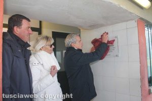 Viterbo - Scoperta la targa in memoria di Alvaro Turchetti al campo da calcio di Villanova