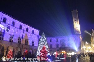 Viterbo - Le luci di Natale nel centro storico