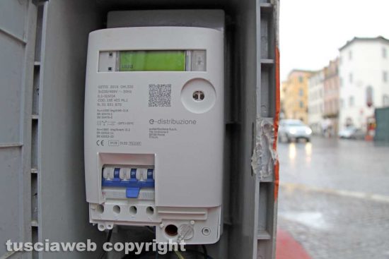 Viterbo - Il contatore in viale Marconi
