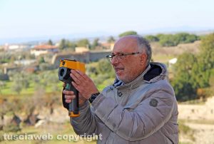 Viterbo - Visita della Soprintendenza alla loggia dei Papi