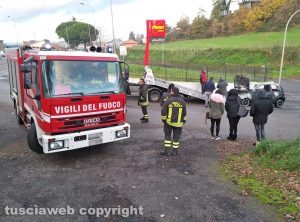 Montefiascone - Auto in fiamme