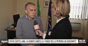 Blocco dei viaggi degli studenti ad Auschwitz - Agorà intervista Franco Caprioli