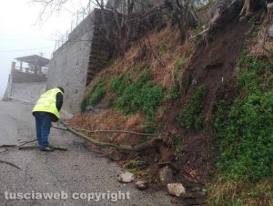 Montefiascone - Frane nella frazione Coste