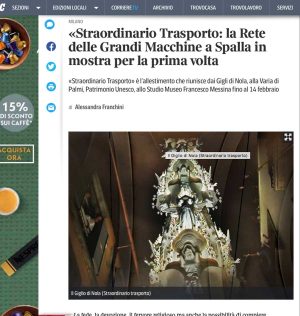 Milano - Il Corriere della Sera scambia Gloria per un Giglio di Nola