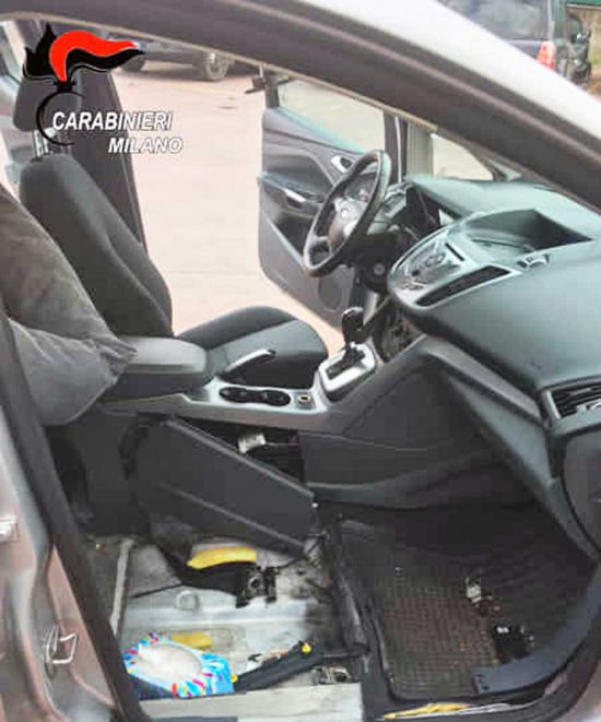 Operazione Eurojust - L'auto usata per trasportare la droga