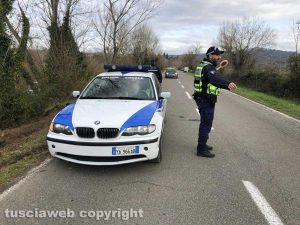 La polizia locale di Attigliano sul posto