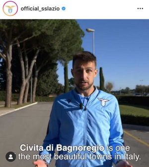 Francesco Acerbi della Lazio parla di Civita di Bagnoregio 