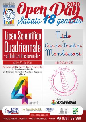 Open day al Complesso Scolastico Cardinal Ragonesi 